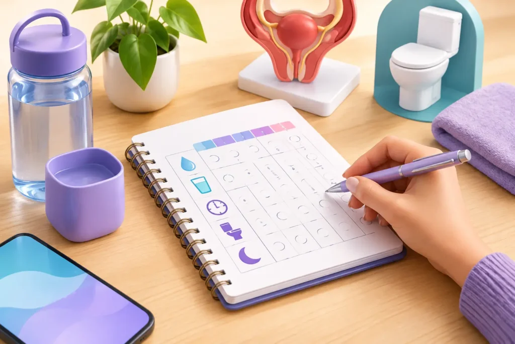 Cómo hacer un diario miccional femenino útil